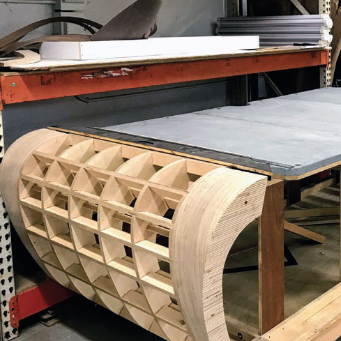 American Pool Table with Curved Base 1